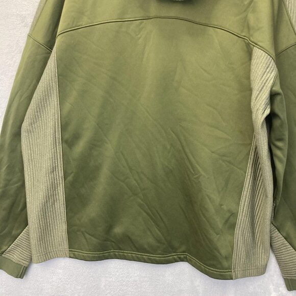 Duluth Trading Zip Up Jacket Mens 2XL Green Orange Performance Hooded Stretch - Picture 15 of 15
